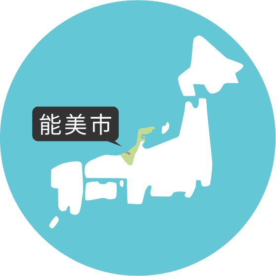 日本地図 石川県は本州の中央部、日本海側に位置します。